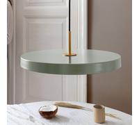 Lámpara colgante LED UMAGE Asteria Medium verde claro/latón Ø 43 cm EC:EPREL:887496