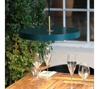 Lámpara colgante LED UMAGE Asteria Medium, verde/latón, Ø 43 cm EC:EPREL:887380