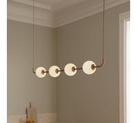 Lámpara colgante LED UMAGE Audrey LINEAR, latón, 118 cm, 4 luces.