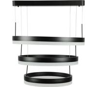 Lámpara colgante LED V-TAC VT-82-3-B, con anillos, 86 W, de metal, con 3 círculos, color , luz de 3000 K, regulable – 213990