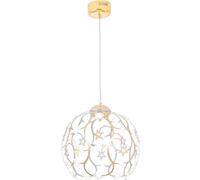 Lámpara colgante LED XW813 dorada, incluye mando a distancia. La intensidad de la luz es ajustable. . Ideal para el comedor. Lámpara para comedor