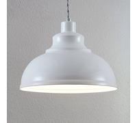 Lámpara colgante Lindby Albertine, 29 cm, blanca, metal