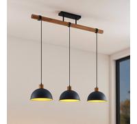 Lindby Lámpara colgante Flurin (Moderno) en Negro hecho de Metal e.o. para Salón & Comedor (3 llamas, E27) lámpara techo
