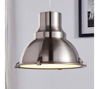 Lindby Lámpara colgante Letty (Industrial) en Gris hecho de Metal e.o. para Cocina (1 llama, E27) lámpara techo