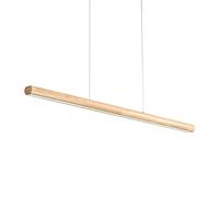 Lámpara Colgante Lineal LED de Madera para Mesa de Comedor, 16 W, 80 cm, luminaria Colgante, lámpara de araña para Isla de Cocina, lámparas de Techo, Luces para Mesa de Billar, candelabros c