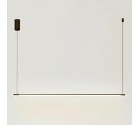 Lámpara colgante lineal moderna, lámpara LED minimalista en forma de C para isla de cocina, luminaria de tira larga para mesa de comedor, oficina, restaurante, tienda, decoración, candelabros colgant