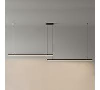 Lámpara Colgante Lineal Negra, Accesorio de iluminación LED para Isla de Cocina, lámpara Colgante Minimalista, lámparas Modernas, Luces de Techo para Comedor, Oficina, decoración d