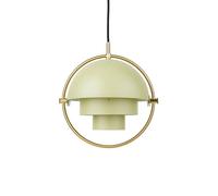 Lámpara colgante Lite de Gubi, Ø 36 cm, latón/crema