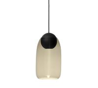Lámpara Colgante Liuku Bola Madera de Tilo Negro /Ahumado