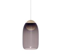 Lámpara Colgante Liuku Bola Madera de Tilo/Violeta