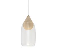 Lámpara Colgante Liuku de Madera de Tilo/ Transparente