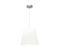 Abrila Maldívas Cromo / Blanco - Colgante Clásico 1Xe27 35 Cm