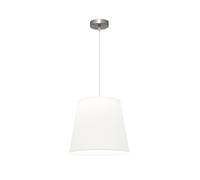 Lampara colgante maldivas 1xe27 niquel/blanco reg.35d de fabrilamp.