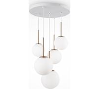 Lámpara colgante Maytoni Basic, con 5 bombillas E14, color dorado