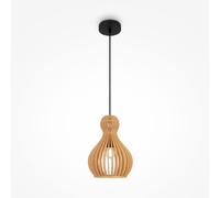 Lámpara colgante Maytoni, color , pantalla de madera, diámetro 20 cm, casquillo E27, 40W, colección Roots