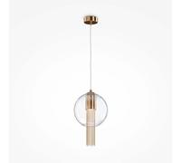Lámpara colgante Maytoni Flusso, con portalámparas GU10, de 19 cm, color bronce