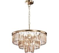Lámpara colgante Maytoni Revero, con 7 bombillas E14, color dorado
