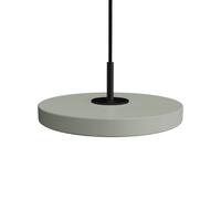 Lámpara Colgante Micro Asteria con Pantalla Regulable, Color Oliva y Parte Superior Negro