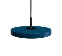 Lámpara Colgante Micro Asteria con Regulador de Intensidad, Azul Petróleo y Parte Superior Negro