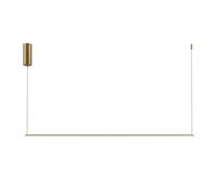 Lámpara colgante minimalista de latón, línea horizontal de 120 cm, Halo LED, 16W, Maytoni