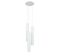 Lámpara colgante moderna comedor lámpara colgante comedor lámpara de mesa blanca GU10 lámpara colgante 3 llamas L:20 cm lámpara acentuada salón moderno