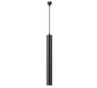Lámpara Colgante Moderna Led Negra De Una Sola Cabeza Lámpara De Aluminio De Tubo Largo Lámparas De Techo para Dormitorio Downlight De Suspensión Cilíndrica/6 * 30 Cm/WH/6