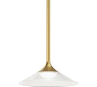Lámpara colgante moderna Tristan, aluminio dorado, LED de 5W, 3000K, luz cálida