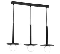 Lámpara colgante moderna y ajustable con tres esferas blancas, modelo Futura 3xG9, 7W, marca Milagro