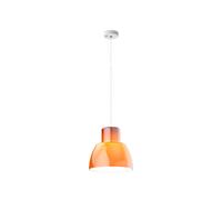 Lámpara colgante Nemo Lorosae, naranja, Ø 30 cm, cristal, E27