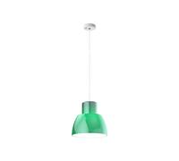 Lámpara colgante Nemo Lorosae, verde, Ø 30 cm, cristal, E27