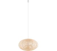 Nowodvorski Lighting Lámpara colgante RATTAN, Ø 60 cm, marrón natural, ratán, E27