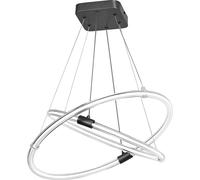Lámpara de techo colgante transparente 45.6 cm de ancho celestio osram 1 luz led cálida 3000k 3200 lm con intensidad regulable