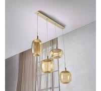Lámpara colgante OSRAM Decor Needle Linear beige, acero, 4 luces E27