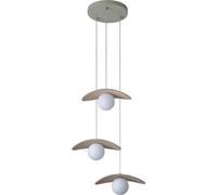 Lámpara colgante OSRAM Decor Pearl, 3 luces, beige, fieltro, G9