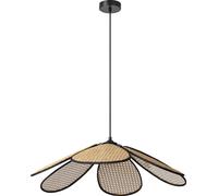 Lámpara colgante OSRAM Decor Rattan Daisy, 690 mm, casquillo E27, color marrón, fabricada en ratán, metal, con un diseño natural, ideal para comedores y salones