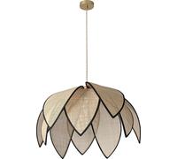 Lámpara colgante OSRAM Decor Rattan Lotus, 670 mm, casquillo E27, color marrón, fabricada en ratán, metal, con un diseño natural, ideal para salones y comedores