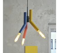 Lámpara colgante OSRAM Decor Straw, 3 luces, acero, multicolor, E27