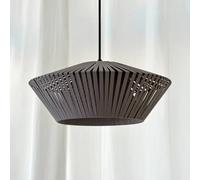 Lámpara colgante OSRAM Decor Stripes Ø 40,5 cm, gris, textil, E27
