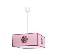 Lampara colgante petalo 1xe27 rosa regx35x35 de fabrilamp.