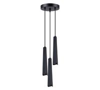 Lámpara colgante PRYSM 3P negra