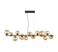 Globo Lighting Riha lámpara colgante x3.5 W negro-latón-ámbar 56135-13H