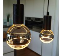 Lámpara colgante SEGULA Alix Wave, E27, suspensión 100 cm