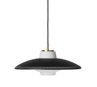 Lámpara Colgante Shade Nórdica Cálida con Pantalla de Ópalo Negro