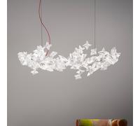 Lámpara colgante Slamp Hanami Suspension, cable rojo
