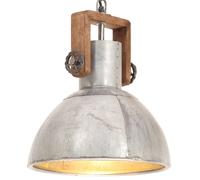 Lámpara colgante "The Living Store", estilo industrial, 25W, color plateado, forma redonda, 30 cm de diámetro, casquillo E27