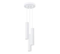 Sollux Lighting Lámpara colgante Karbon SL.1538 3x10 W 3 pantallas Blanco