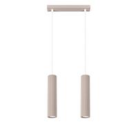 Sollux Lighting Karbon lámpara colgante 2x10 W gris/gris ceniza SL.1773