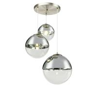 Globo Lighting Varus lámpara colgante 3x40 W cromo-transparente 15851-3