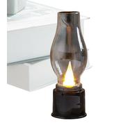 Lámpara de aceite eléctrica - Farol vintage sin llama, lámpara de escritorio antigua | Lámpara creativa con simulación de vela, decoración de mesa retro para oficina, dormitorio, escaparate o ambiente