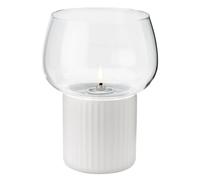 Lámpara de aceite HYGGE 16 cm, blanco, gres / vidrio, RIG-TIG